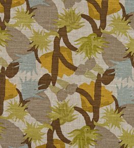 Cactus Flower Fabric by Christopher Farr Cloth Pistachio