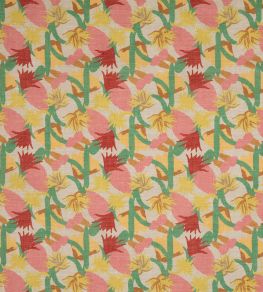Cactus Flower Performance Fabric by Christopher Farr Cloth Limone