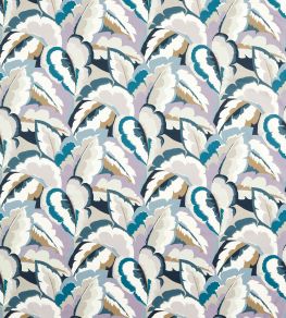 Calathea Fabric by Harlequin Cornflower / Azul / Shiitake / Wild Water