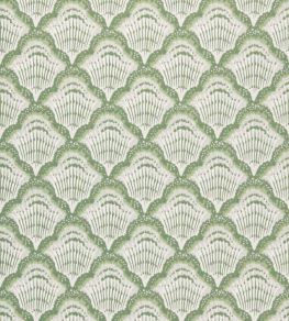 Calico Shell Wallpaper by 1838 Wallcoverings Verde