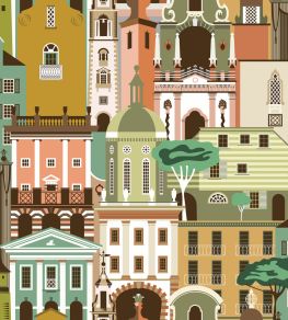 Campanile Wallpaper by Mini Moderns Totem Green