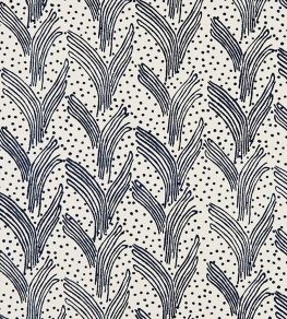 Carnac Fabric by Christopher Farr Cloth Dark Indigo