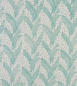 Carnac Fabric by Christopher Farr Cloth Turquoise
