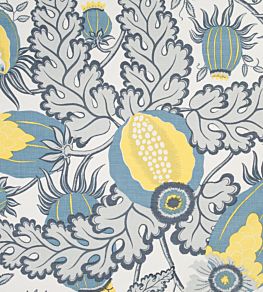 Carnival Fabric by Christopher Farr Cloth Old Blue