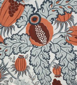 Carnival Wallpaper by Christopher Farr Cloth Terracotta / Rust