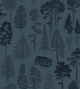 Catskills Wallpaper by Mini Moderns Washed Denim