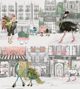 Catwalk Wallpaper by Brand McKenzie Black & White