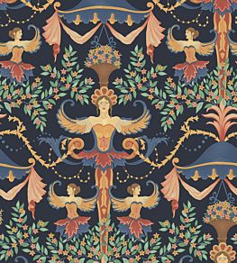 Chamber Angels Wallpaper by Cole & Son Denim