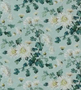 Charlotte Wallpaper by 1838 Wallcoverings Teal