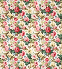 Chelsea Fabric by Sanderson white/Pink