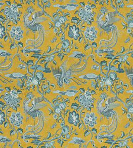 Chifu Fabric by GP & J Baker Ochre/Blue