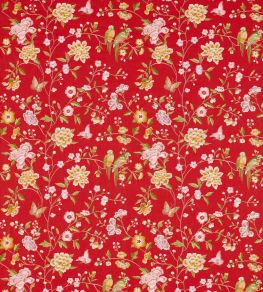 Chinoiserie Hall Fabric by Sanderson Cinnabar Red