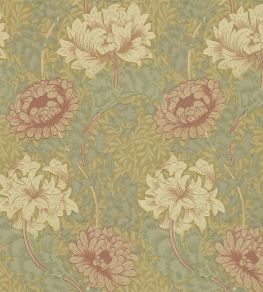 Chrysanthemum Wallpaper by Morris & Co Pink/Yellow/Green