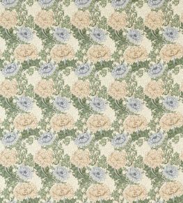 Chrysanthemum Outdoor Fabric by Morris & Co Mineral/Cream