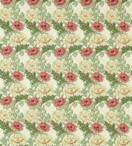 Chrysanthemum Outdoor Fabric by Morris & Co Russet