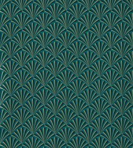 Chrysler Wallpaper by Clarke & Clarke Teal