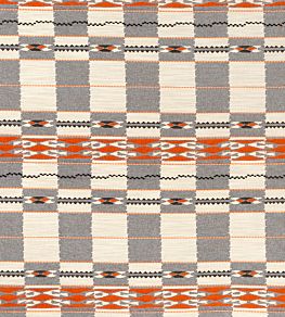 Chubby Check Fabric by Christopher Farr Cloth Grey