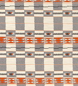 Chubby Check Fabric by Christopher Farr Cloth Grey