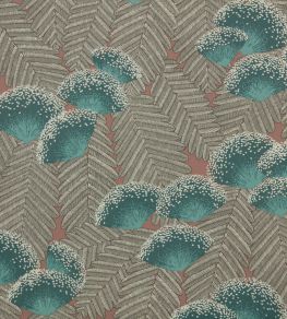 Clarice Wallpaper by 1838 Wallcoverings Cantaloupe