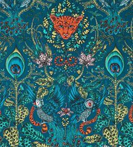 Emma J Shipley Amazon Fabric by Clarke & Clarke Navy
