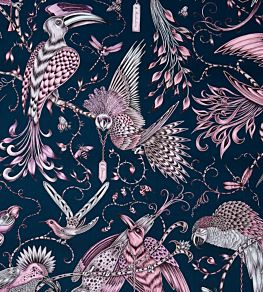 Emma J Shipley Audubon Fabric by Clarke & Clarke Pink