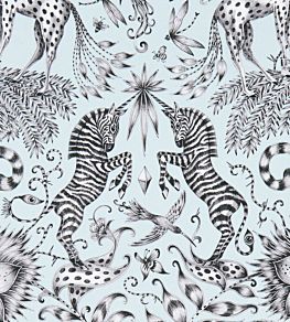 Emma J Shipley Kruger Fabric by Clarke & Clarke Eggshell