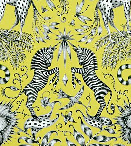 Emma J Shipley Kruger Fabric by Clarke & Clarke Lime