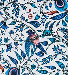 Emma J Shipley Rousseau Fabric by Clarke & Clarke Blue