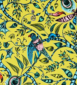 Emma J Shipley Rousseau Fabric by Clarke & Clarke Lime