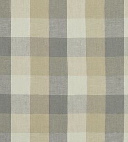Austin Check Fabric by Clarke & Clarke Natural