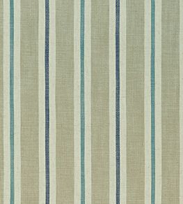 Sackville Stripe Fabric by Clarke & Clarke Eau De Nil/Linen