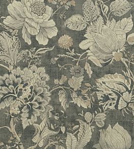 Sissinghurst Fabric by Clarke & Clarke Charcoal