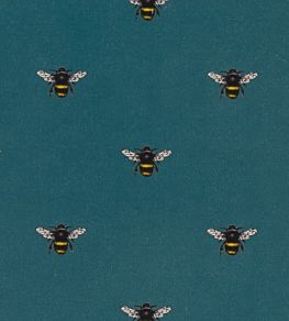 Abeja Fabric by Clarke & Clarke Teal