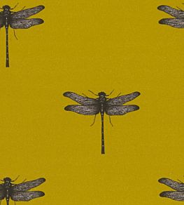 Azure Fabric by Clarke & Clarke Ochre