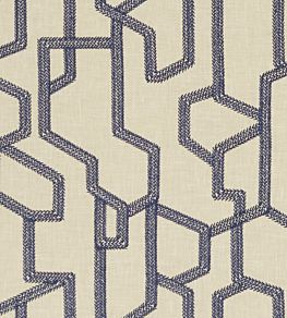 Labyrinth Fabric by Clarke & Clarke Midnight