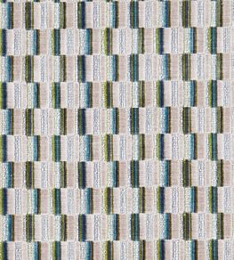 Cubis Fabric by Clarke & Clarke Peacock