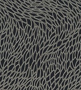 Corallino Fabric by Clarke & Clarke Nero