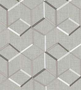Linear Fabric by Clarke & Clarke Charcoal