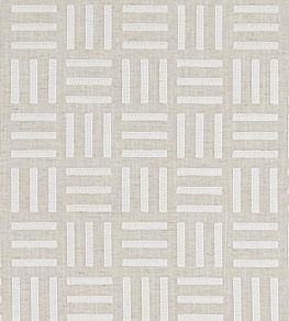 Parallel Fabric by Clarke & Clarke Ivory