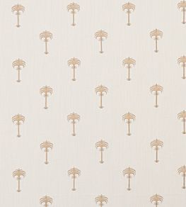 Menara Metallic Fabric by Clarke & Clarke Rose Gold/Ivory