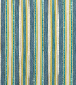 Ziba Fabric by Clarke & Clarke Denim/Chartreuse