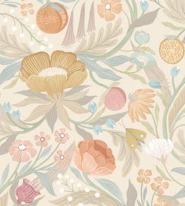 Clementine Wallpaper by Ohpopsi Chalk & Parchment