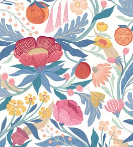 Clementine Wallpaper by Ohpopsi Cornflower
