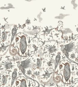Cloud Forest Mural by Clarke & Clarke Ivory