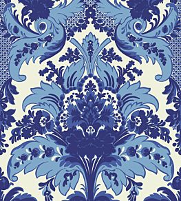 Aldwych Wallpaper by Cole & Son Blue & White