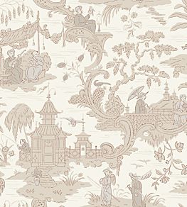 Chinese Toile Wallpaper by Cole & Son Neutral