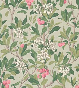 Strawberry Tree Wallpaper by Cole & Son Pink & Duck Egg