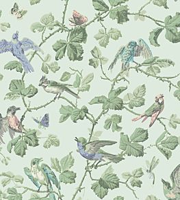 Winter Birds Wallpaper by Cole & Son Duck Egg