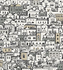 Mediterranea Wallpaper by Cole & Son White & Metallic
