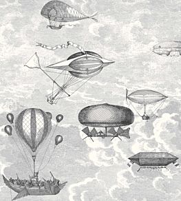 Macchine Volanti Wallpaper by Cole & Son Soot and Snow